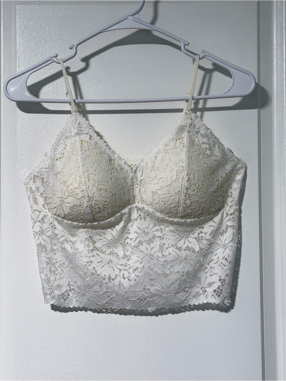 Lace Longline Bralette Crop Top